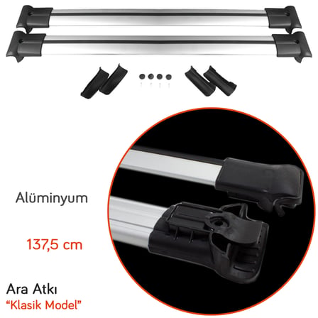 NYF Klasik Ara Atkı (Cross Bars) 137,5 cm Gri (Renault Trafic vb)