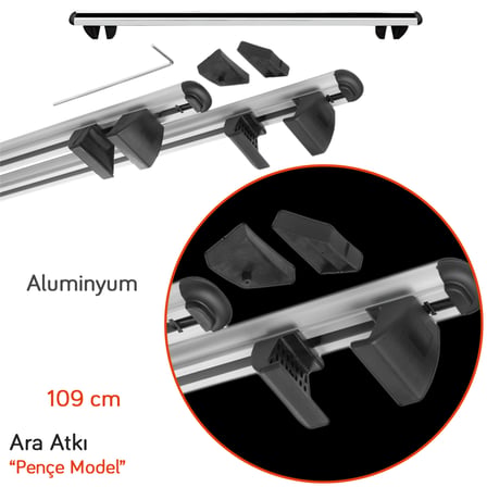 NYF Pençe Ara Atkı (Üstten Sıkma) 109 cm Gri (120cm)