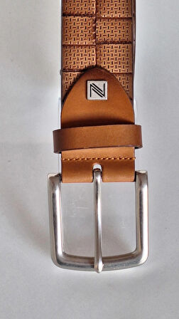 DARKWOOD ERKEK SPOR KEMER-HAKİKİ DERİ-TABA RENK-115 CM.