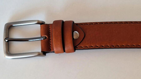 DARKWOOD KLASİK ERKEK KEMER-HAKİKİ DERİ-TABA RENK-110 CM.