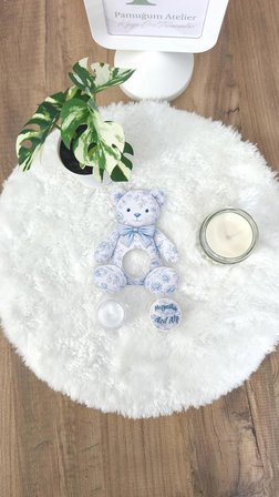 Pamuğum Atelier Sevimli Ayı Tasarım Kartlı 5 ml Krem Kutulu Doğum Günü - Doğum Hediyeliği (15 Adet)