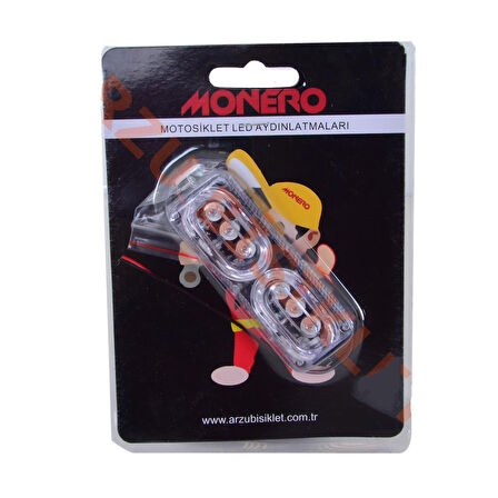 Motospartan Arka Kırmızı Lamba Ledli-muhtelif Tek Mod