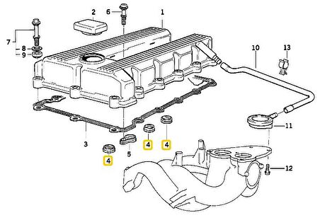 BMW M42 VE M44 MOTOR KÜLBÜTÖR KAPAK GÖZLÜK CONTASI 11121721476