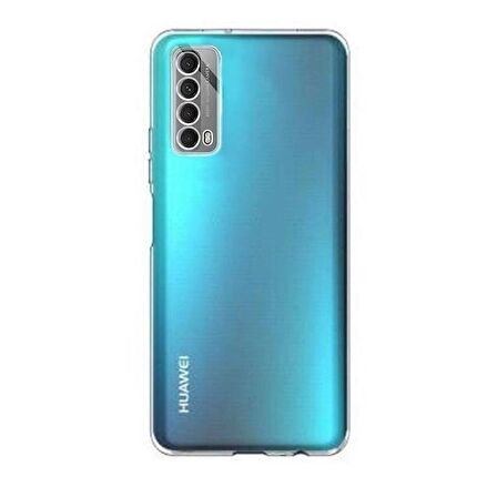 Gpack Huawei P Smart 2021 Kılıf Kamera Korumalı Şeffaf Silikon