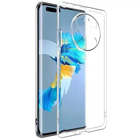 Gpack Huawei Mate 40 Pro Kılıf Kamera Korumalı Şeffaf Silikon