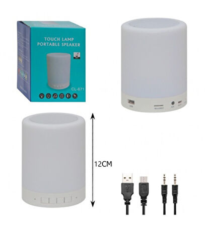 CL671 TOUCH LAMP PORTABLE SPEAKER BLUETOOTH HOPARLÖR