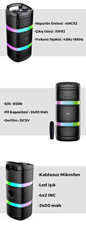 BTS100 WİRELESS SPEAKER BLUETOOTH HOPARLÖR