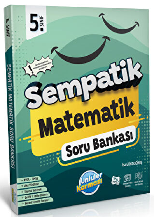 5.Sınıf Sempatik Matematik Soru Bankası +36 Haftalık Kazanım Denemeleri (Hediyeli)