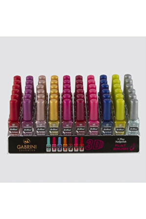 Gabrini Brilliant Flat Brush Oje (Simli Oje)