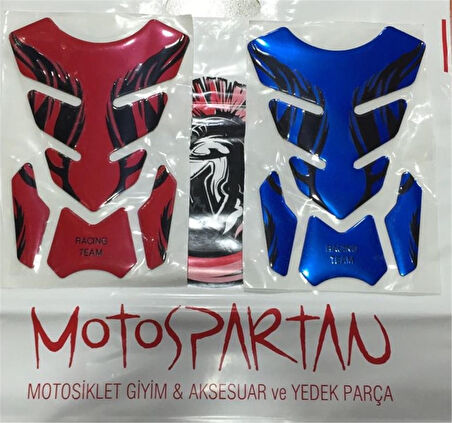 Motospartan Tank Pad 4 Parça (kırmızı-mavi-siyah) Honda Cbr 600f Cbr 600rr 1000rr Ve Benzer Modeller