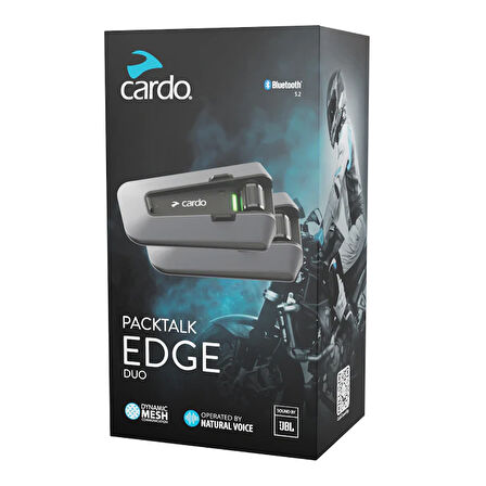 Cardo Packtalk Edge Duo Jbl Bluetooth Ve Intercom (ikili Paket)