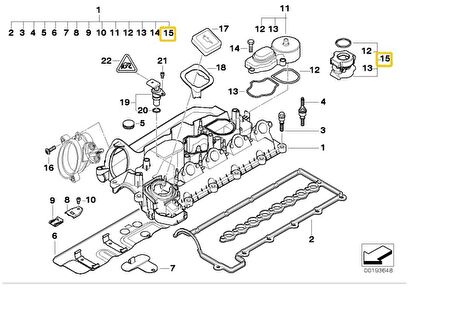 BMW M47N VE M47N2 MOTOR MEYLE SEKLON VALF 11127799367