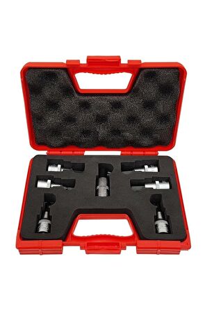 1/2 Uç Lokmalı Allen  Takımı 60 mm 7 Parça