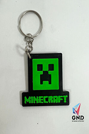 Minecraft - Creeper Logo Anahtarlık