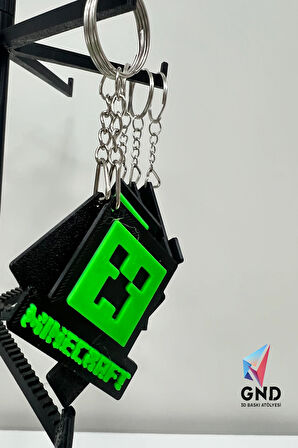 Minecraft - Creeper Logo Anahtarlık