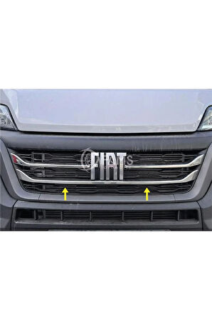 Fiat Ducato Krom Ön Panjur 3 Parça 2022> Paslanmaz Çelik