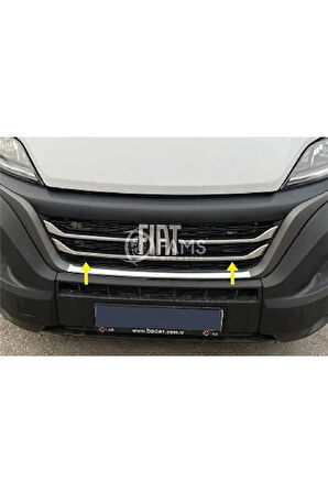 Fiat Ducato Krom Ön Panjur 3 Parça 2022> Paslanmaz Çelik