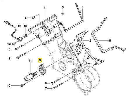 BMW E38 E39 VE E53 M62 MOTOR SELENOİD VALF FLANŞI 11141435023