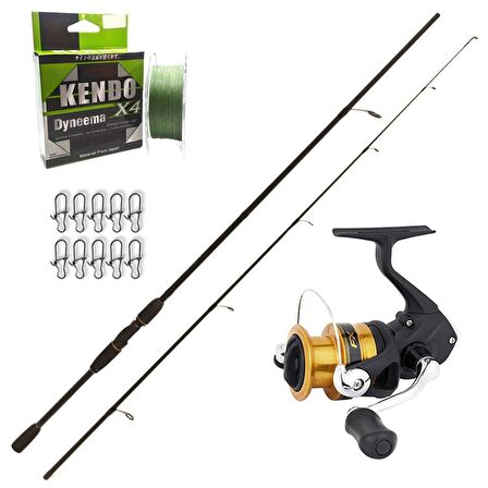 Shimano Fx 4000 - Remixon Double Black 240cm Spin Olta Seti