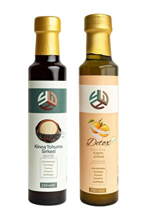 Promar KAYISI DETOX SİRKESİ 250 ML+ KİNOA TOHUMU DETOX SİRKESİ 250 ML