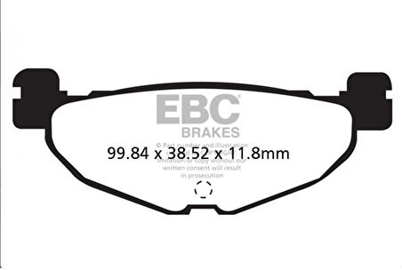 Ebc Fren Balatası Carbon Sfac408 Tmax 500 530 Yp 400 Majesty [non Abs] 04 - 13 R Yp 400 S Majesty [a