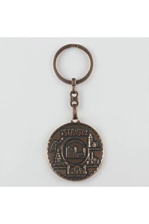 İstanbul Figürlü Metal Anahtarlık