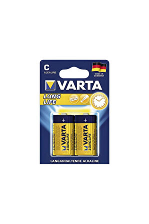 2C LONGLIFE ALKALİNE ORTA PİL