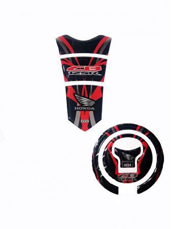 Motospartan Tank Pad + Depo Kapak Stikeri Pad Honda Cb125r Ms-004