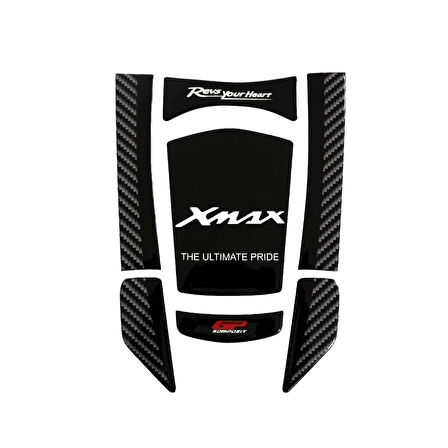 Gp Kompozit Tank Pad X-max 250 2018-2022 Karbon Desen