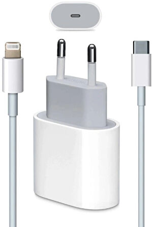 NewOrg Kalitesi iPhone 11, 12, 13, 14 ve 14 Pro Max Uyumlu 25W Şarj Başlık ve USB-C To Ligtning Mm0a3zm/a Kablo