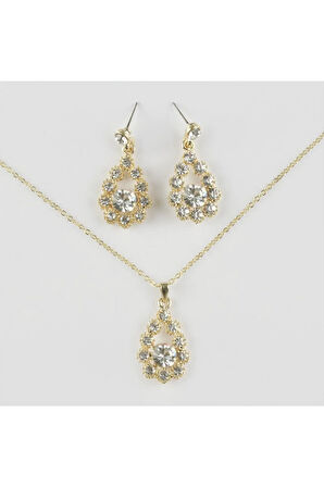 Taşlı Set Kolye