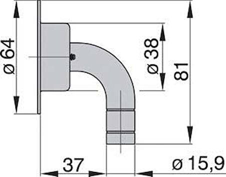 Vetus tank havalandırma Ø 19 mm