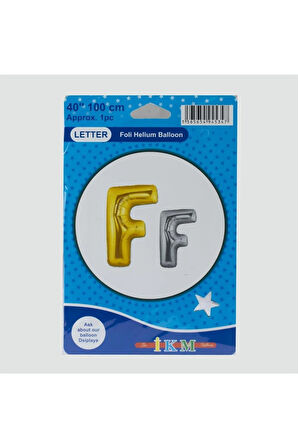 Gümüş Renkli 40*100 Harfli Folyo Balon