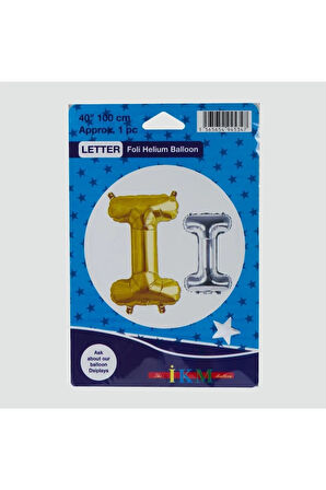 Gümüş Renkli 40*100 Harfli Folyo Balon