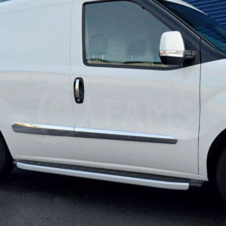 Fiat Doblo MK 2 Krom Yan Kapı Çıtası 4 Kapı 2010 - 2022 arası P. Çelik