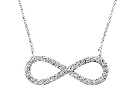 Pırlanta Sonsuzluk İşareti Kolyesi