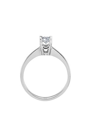 F Renk 0,31 Karat Pırlanta Tektaş Yüzük