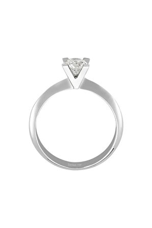 F Renk 0,50 Karat Pırlanta Tektaş Yüzük