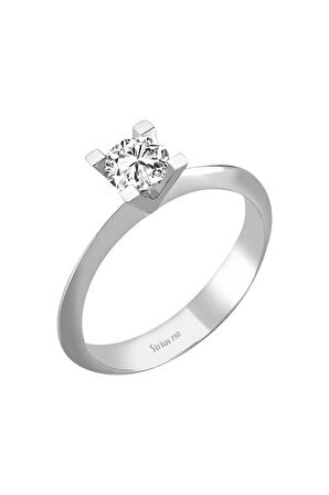 F Renk 0,50 Karat Pırlanta Tektaş Yüzük