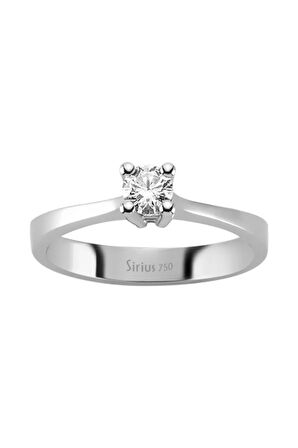 E Renk 0,28 Karat Pırlanta Tektaş Yüzük