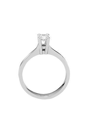 E Renk 0,28 Karat Pırlanta Tektaş Yüzük