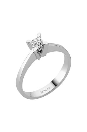 F Renk 0,25 Karat Pırlanta Tektaş Yüzük