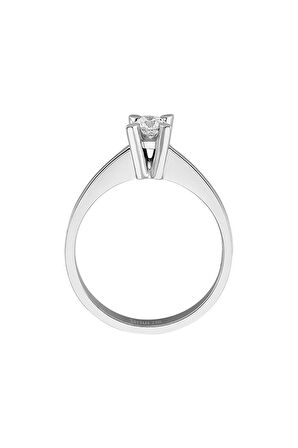 F Renk 0,25 Karat Pırlanta Tektaş Yüzük