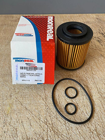 Monreal MFN-1115 Yağ Filtresi Y17DT Z17DTH CORSA C COMBO C ASTRA G ASTRA H Meriva A 93190777