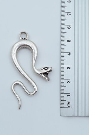 2'li Yılan  - Minimal Göz Gümüş Kaplama Kolye Seti