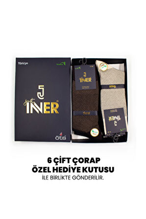 Just Inner Erkek Çorap 6'lı Yazlık (Bambu)
