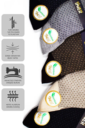 Just Inner Erkek Çorap 6'lı Yazlık (Bambu)