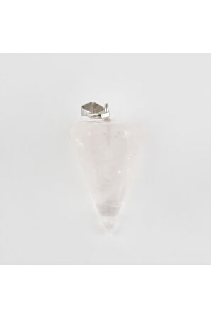 Pembe Kuvars Pandül Doğaltaş Kolye Ucu