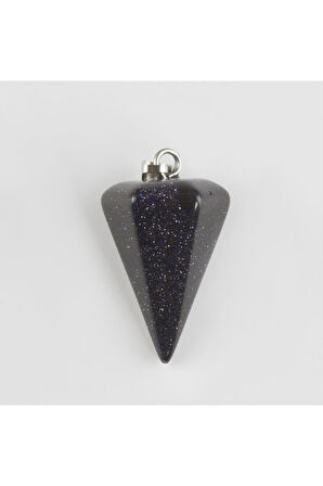 Lacivert Yıldız Pandül Doğaltaş Kolye Ucu