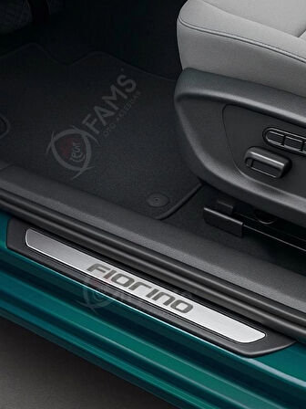 Fiat Fiorino Qubo Krom Kapı Eşiği 4 Parça Paslanmaz Çelik ABS Çerçeve